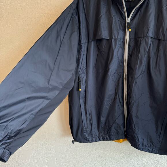 North Bay | navy blue and yellow windbreaker jacket - Picture 2 of 4
